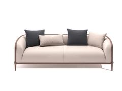 Divano lineare in pelle a 3 posti&nbsp;SILENCE - DASH CASA GROUP