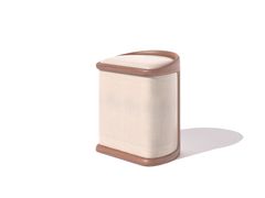 Sgabello basso in pelle e legno&nbsp;SILENCE - DASH CASA GROUP