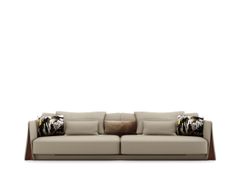 Divano lineare in pelle&nbsp;SPIRIT AND TRANQUILITY - DASH CASA GROUP