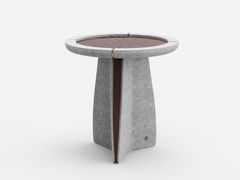 Tavolino alto rotondo in legno&nbsp;SPIRIT AND TRANQUILITY - DASH CASA GROUP