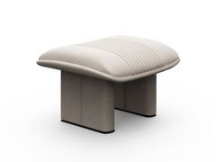 Sgabello imbottito in pelle&nbsp;SPIRIT AND TRANQUILITY - DASH CASA GROUP