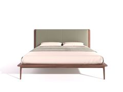 Letto matrimoniale in legno con testiera imbottita&nbsp;SPRING - DASH CASA GROUP