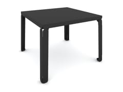 Tavolino quadrato basso in acciaio CRISTAL - GEMPLAST