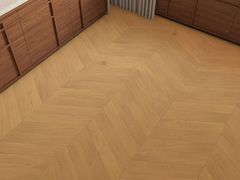 PAVIMENTO IN MATERIALE SINTETICO EFFETTO LEGNO A SPINA UNGHERESE &nbsp;CLAP!REAL - D�CO