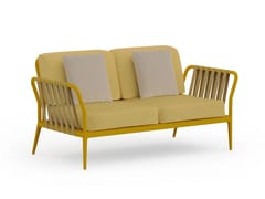 Divano da giardino a 2 posti in alluminio e polipropilene&nbsp;RIBBONS - GANDIA BLASCO