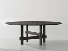 Tavolo rotondo da pranzo in rovere&nbsp;KNOT - DISTRICT EIGHT DESIGN CO.