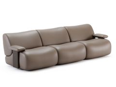 Divano modulare in pelle a 3 posti&nbsp;GIORGIO - DOMKAPA