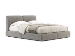 Letto contenitore matrimoniale in tessuto&nbsp;MARGOT PLUS - DOMKAPA