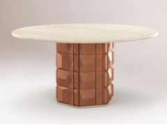 Tavolo rotondo in travertino&nbsp;MILANO - DOOQ