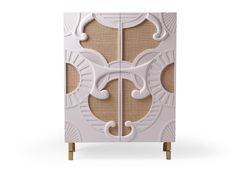 Credenza in rattan con ante a battente&nbsp;TRAJE DE LUCES - DOOQ