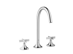 Rubinetto per lavabo da piano a 3 fori con piletta&nbsp;VAIA 20713809 - DORNBRACHT