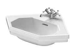 Lavamani angolare sospeso in ceramica con troppopieno&nbsp;1930 079342 - DURAVIT