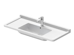 Lavabo sospeso rettangolare in ceramica con troppopieno&nbsp;STARCK 3 030410 - DURAVIT