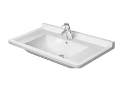 Lavabo da incasso soprapiano in ceramica con troppopieno&nbsp;STARCK 3 030480 - DURAVIT