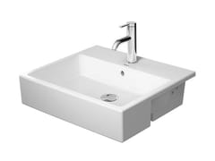 Lavabo rettangolare a semincasso in ceramica&nbsp;VERO AIR 038255 - DURAVIT