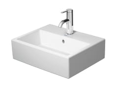 Lavabo rettangolare da appoggio in ceramica&nbsp;VERO AIR 072445 - DURAVIT