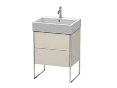 Mobile lavabo da terra in legno con cassetti&nbsp;XSQUARE XS4473 - DURAVIT