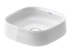 Lavabo quadrato singolo da appoggio in DuraCeram�&nbsp;ZENCHA 237342 - DURAVIT