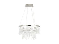 Lampadario a LED in acciaio e cristallo&nbsp;ANTELAO - EGLO ITALIANA