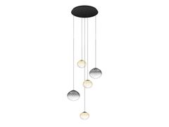 Lampada a sospensione a LED in acciaio e vetro&nbsp;PANTOJA - EGLO ITALIANA