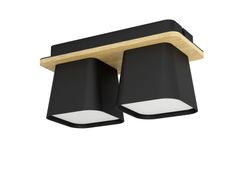 Lampada da soffitto in acciaio e legno&nbsp;RUSCIO - EGLO ITALIANA