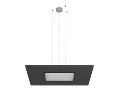 Pannello acustico in PET riciclato e alluminio con illuminazione integrata&nbsp;SQUARE 90 MUTE - EGLO ITALIANA