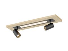 Faretto orientabile in acciaio e legno a soffitto&nbsp;TORRESTRALLE - EGLO ITALIANA