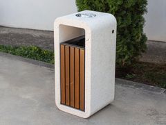 Portarifiuti in calcestruzzo con portacenere per esterni&nbsp;241 - ENCHO ENCHEV - ETE
