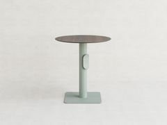 Tavolo da giardino in acciaio inox e legno con base centrale&nbsp;KOA 015 - BELLON MIT