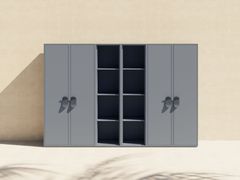 Mobile contenitore modulare da giardino in acciaio inox&nbsp;KOA 108 - BELLON MIT