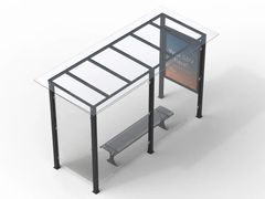 Pensilina con pannelli fotovoltaici&nbsp;FUTURE - EUROCOMITALIA