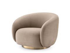 Poltrona girevole in tessuto&nbsp;BRICE - EICHHOLTZ