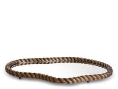 Vassoio in vetro a specchio e ottone&nbsp;ELVINGTON - EICHHOLTZ