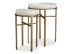 Set di tavolini in ottone e marmo&nbsp;HOXTON - EICHHOLTZ
