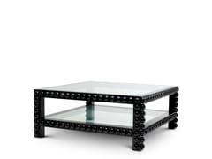 Tavolino quadrato in legno e vetro&nbsp;KENTON - EICHHOLTZ