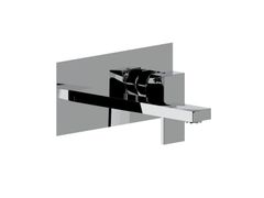 Miscelatore lavabo a parete piastra unica&nbsp;ITALIA R - ERCOS