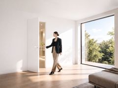 Porta reversibile a battente filo muro in legno&nbsp;xREVERx TOTAL WHITE - ERMETIKA