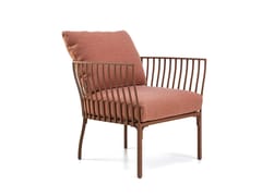 Poltroncina da giardino in alluminio con braccioli&nbsp;VENEXIA - ETHIMO