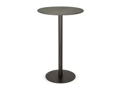 Tavolo alto rotondo in pelle&nbsp;BLEND - ETHNICRAFT