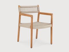 Sedia da giardino in corda con braccioli&nbsp;JACK - ETHNICRAFT