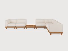 Divano da giardino angolare modulare in tessuto a 6 posti e pi�&nbsp;MONOCLE - ETHNICRAFT