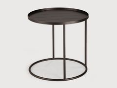 Tavolino da giardino di servizio alto rotondo&nbsp;TRAY - ETHNICRAFT