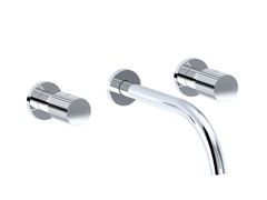 Miscelatore per lavabo a 3 fori a muro con scarico&nbsp;TOCCO RIGATO - RUBINETTERIE EURORAMA
