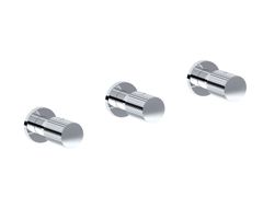 Miscelatore per doccia a 3 fori con rosette separate&nbsp;TOCCO RIGATO - RUBINETTERIE EURORAMA