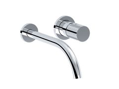 Miscelatore per lavabo a 2 fori a muro monocomando&nbsp;TOCCO RIGATO - RUBINETTERIE EURORAMA