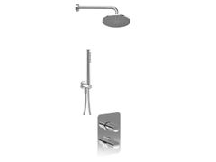 Set doccia con doccetta, soffione e deviatore&nbsp;TOCCO RIGATO - RUBINETTERIE EURORAMA