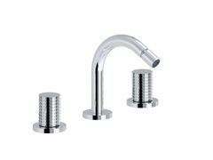 Miscelatore per bidet a 3 fori da piano con bocca orientabile e scarico&nbsp;TOCCO VICHY - RUBINETTERIE EURORAMA