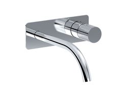 Miscelatore per lavabo a muro monocomando con piastra&nbsp;TOCCO VICHY - RUBINETTERIE EURORAMA