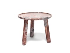 Tavolino rotondo in marmo Arabescato STONE ROUND - EXTETA