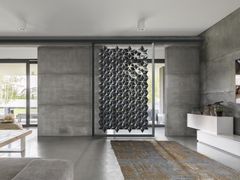 Divisorio sospeso in acciaio inox in stile moderno&nbsp;FACET Divisorio Pensile 170x258 - BLOOMMING